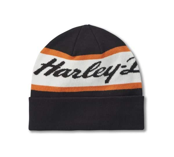 HARLEY-DAVIDSON MENS H-D SCRIPT BEANIE
