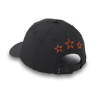 HARLEY-DAVIDSON WOMENS THREE STARS BAR & SHIELD ADJUSTABLE CAP