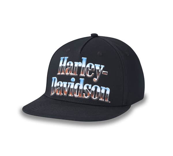 HARLEY-DAVIDSON MENS LOADED WITH HORSEPOWER FITTED CAP