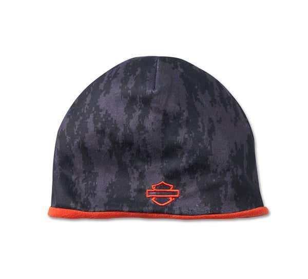 HARLEY-DAVIDSON MENS REVERSIBLE CAMO BEANIE