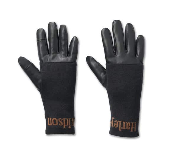HARLEY-DAVIDSON WOMENS 3-IN-1 LEATHER GLOVES