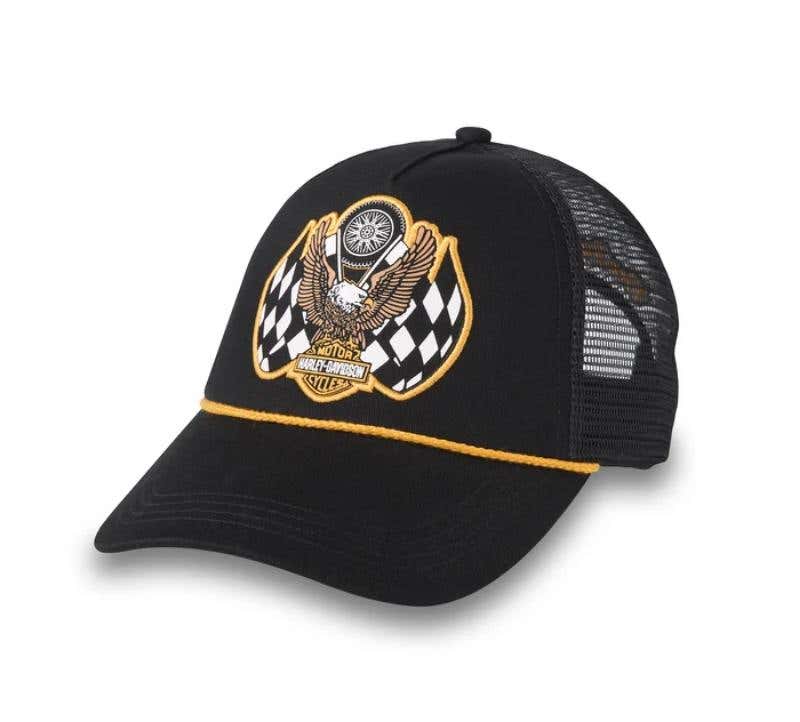 HARLEY-DAVIDSON WOMENS TROPHY RETRO TRUCKER CAP