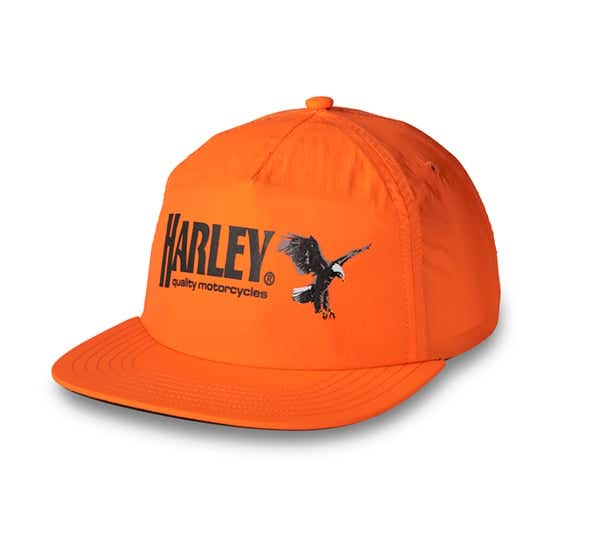 HARLEY-DAVIDSON MENS RISING EAGLE VINTAGE FIVE PANEL CAP