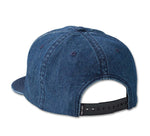HARLEY-DAVIDSON MENS SHIELD DENIM SNAPBACK CAP