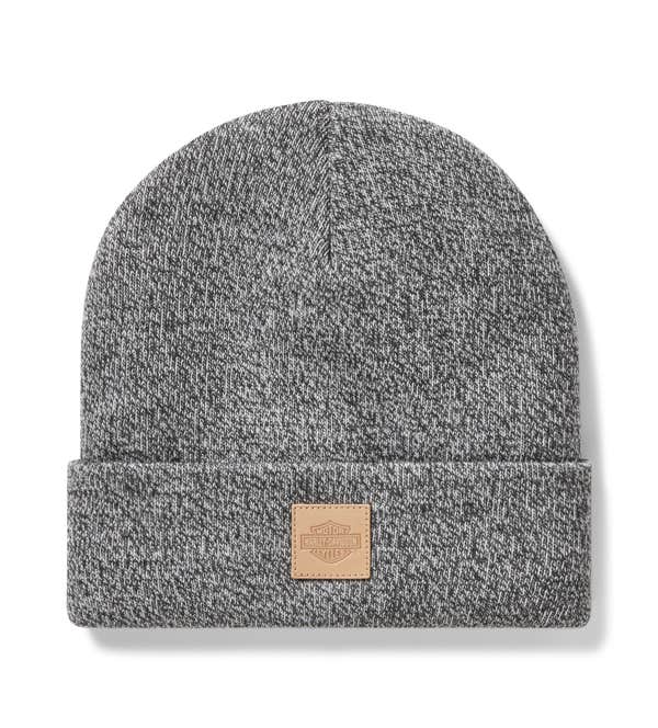 HARLEY-DAVIDSON FOREVER HARLEY LEATHER PATCH BEANIE