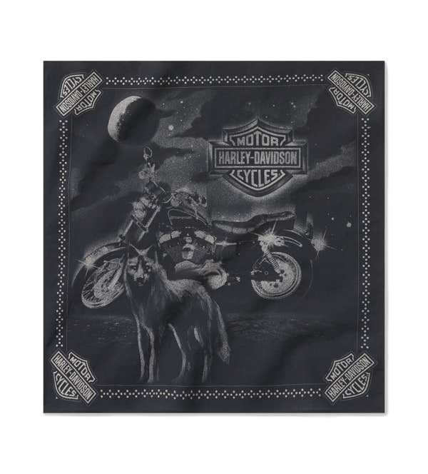 HARLEY-DAVIDSON LONE WOLF LOWRIDER BANDANA