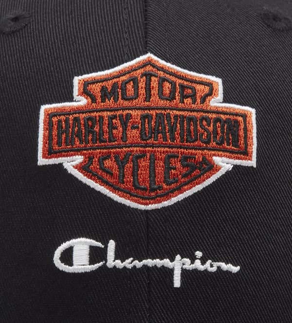 HARLEY-DAVIDSON MENS CHAMPION X HARLEY-DAVIDSON ADJUSTABLE BASEBALL CAP