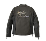 HARLEY-DAVIDSON WOMENS GALLUN 2.0 TRIPLE VENT SYSTEM LEATHER JACKET