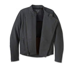 HARLEY-DAVIDSON MENS CITADEL SNAPTAB LEATHER JACKET
