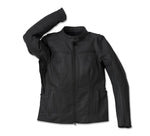 HARLEY-DAVIDSON WOMENS MOXIE WILLIE GLACED LEATHER JACKET
