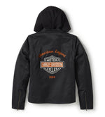 HARLEY-DAVIDSON WOMENS MISS ENTHUSIAST 3-IN-1 TEXTILE JACKET