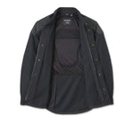 HARLEY-DAVIDSON MENS WILLIE G SKULL GRAPHIC OPERATIVE 2.0 RIDING SHIRT JACKET