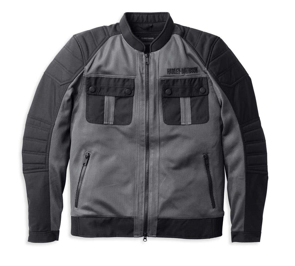 HARLEY-DAVIDSON MENS ZEPHYR MESH JACKET WITH ZIP-OUT LINER