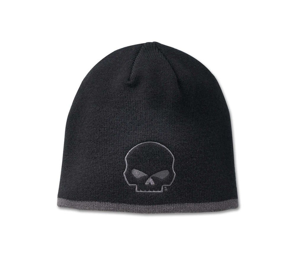 HARLEY-DAVIDSON MENS WILLIE G SKULL KNIT BEANIE