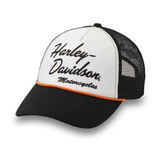 HARLEY-DAVIDSON WOMENS SCRIPT TRUCKER CAP