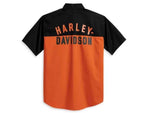 HARLEY-DAVIDSON MENS MENS STAPLE COLORBLOCK SHIRT