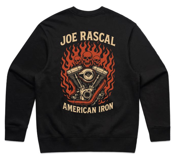 JOE RASCAL AMERICAN IRON CREW NECK