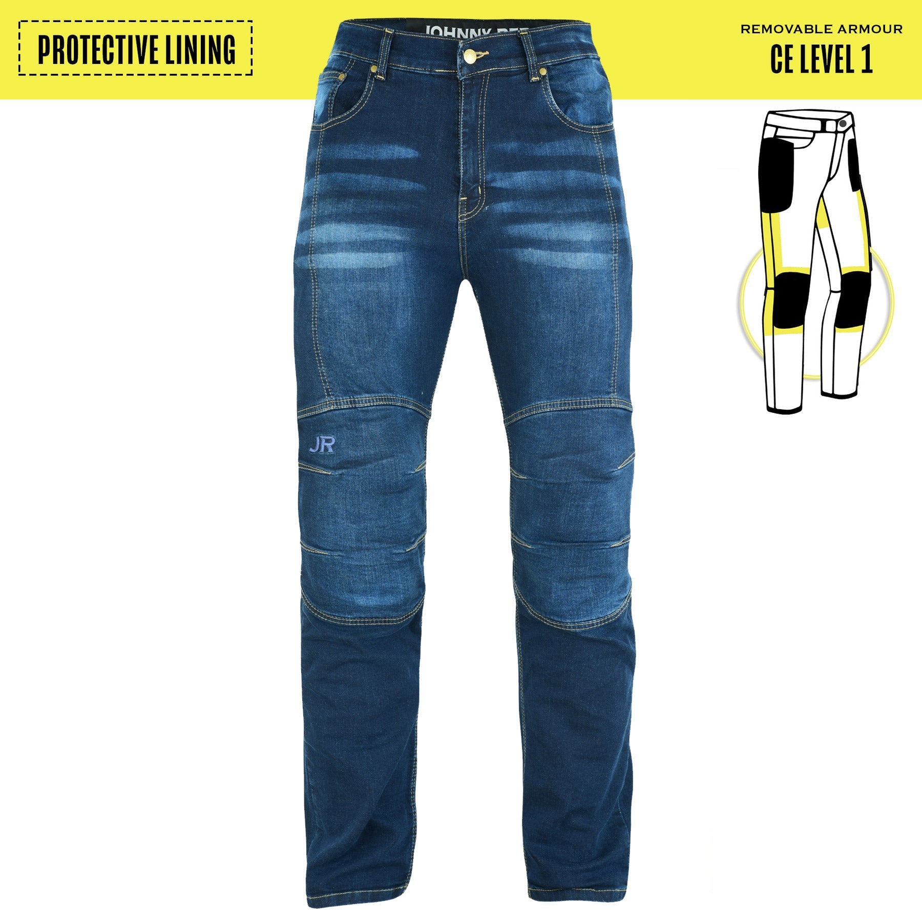 Johnny Reb Men's Biker Protective Jeans