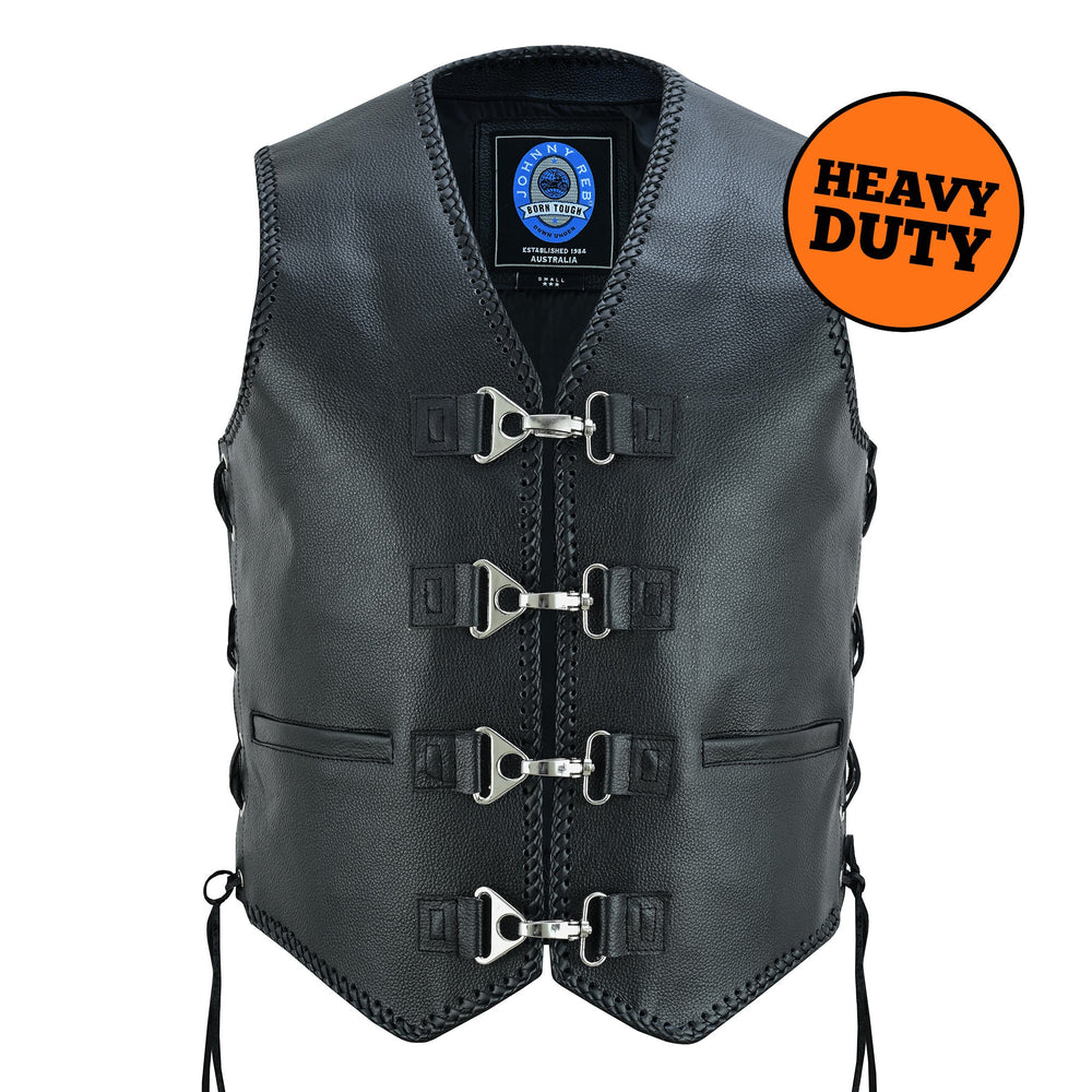 Johnny Reb Men's Bullar Leather Vest