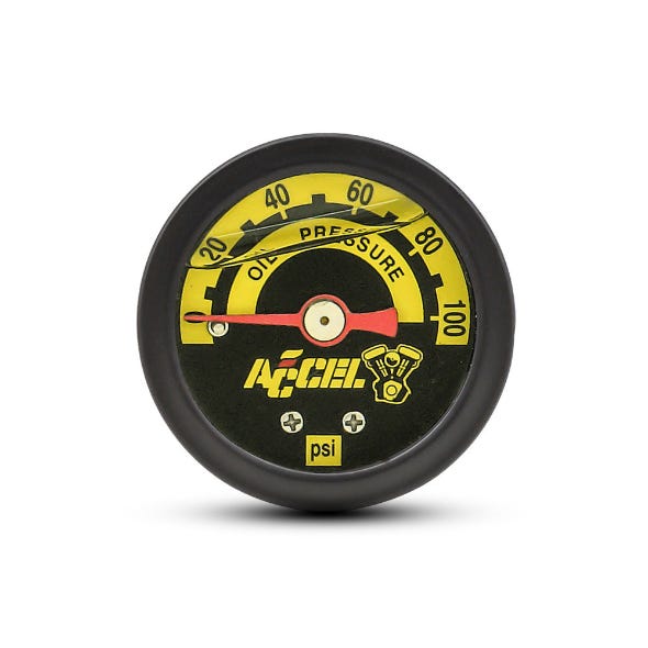 ACCEL OIL PRESSURE GAUGE; 0-100PSI