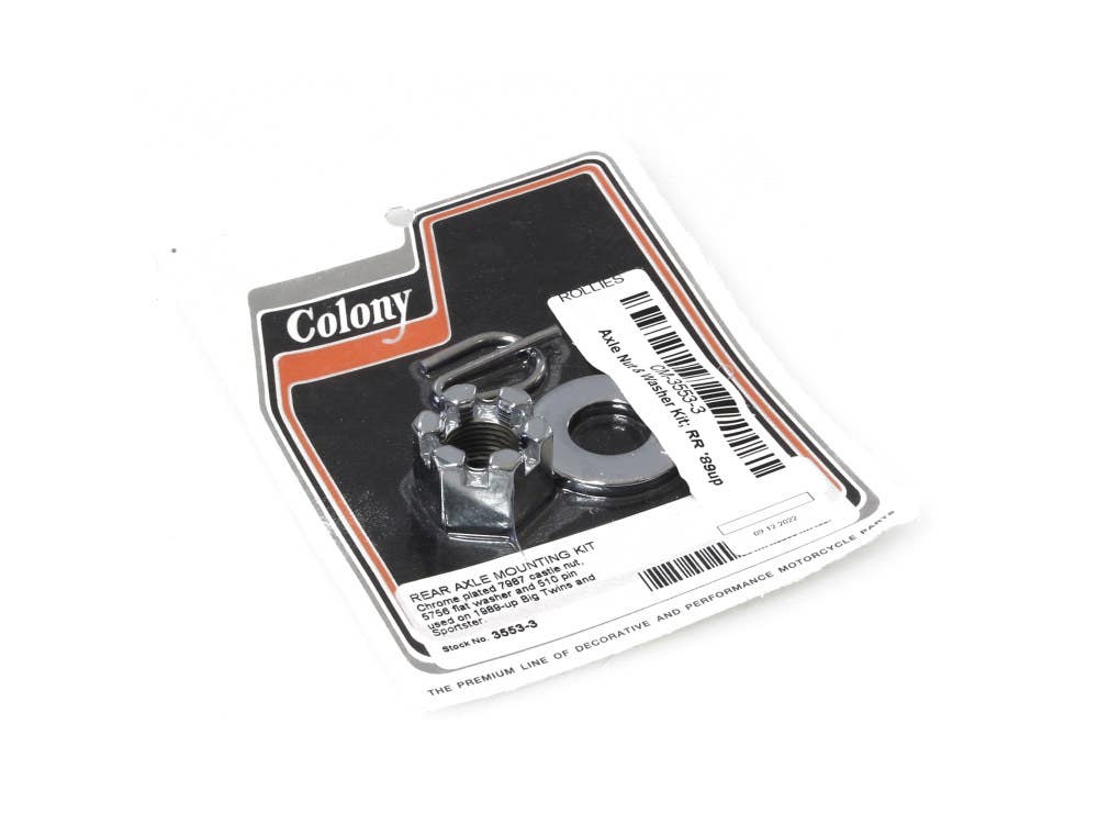 COLONY MACHINE AXLE NUT & WASHER KIT RR 89UP