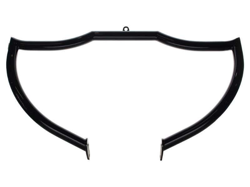 FACTORY 47 HANDLEBARS SHIELD FRONT CRASHBAR - GLOSS BLACK. FITS SOFTAIL 2001-2017.