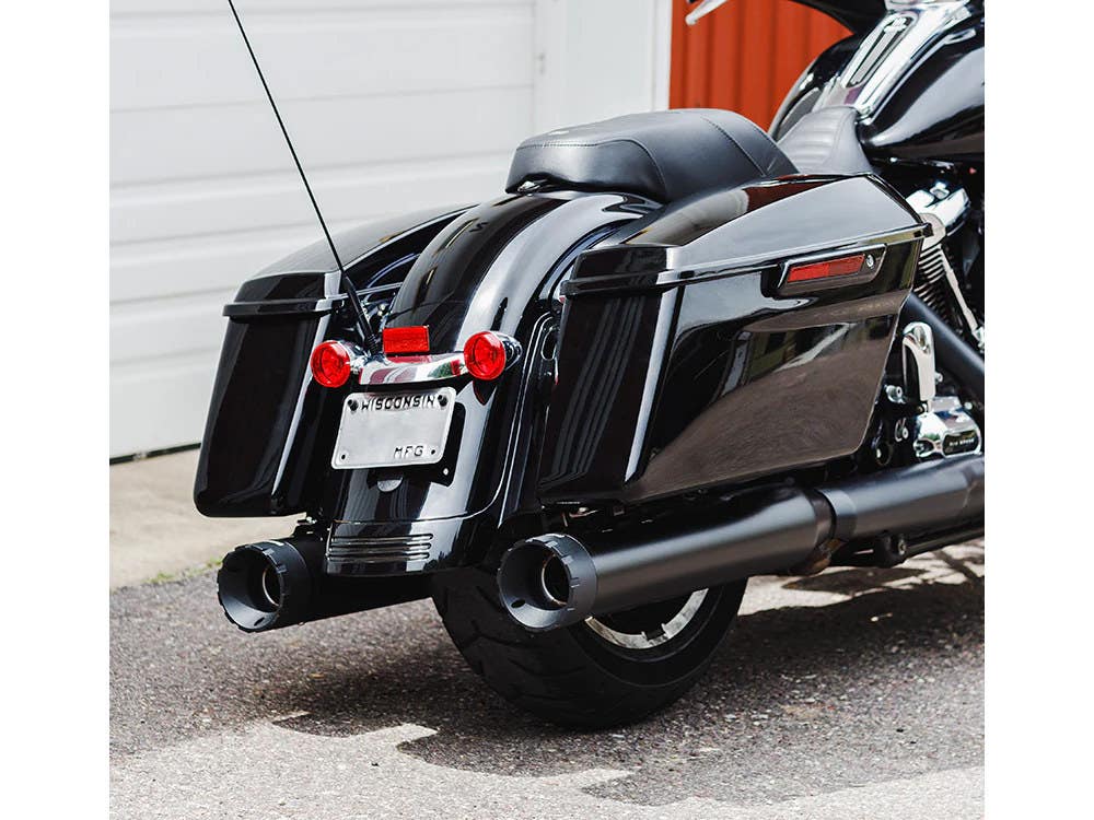 FIREBRAND EXHAUSTS MUFFLERS FLH17UP 4.5 BLK W/BLK