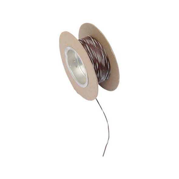 NAMZ CUSTOM CYCLE PRODUCTS WIRE 18-GAUGE BROWN W/WHITE STRIPE