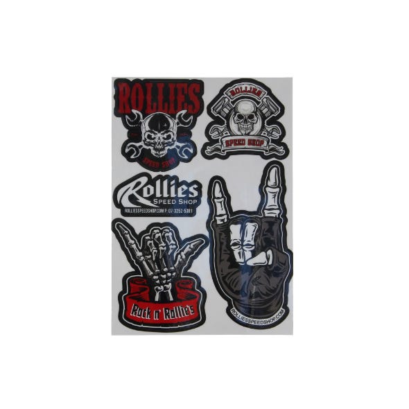 ROLLIES SPEED SHOP ROLLIES STICKER SHEET 2