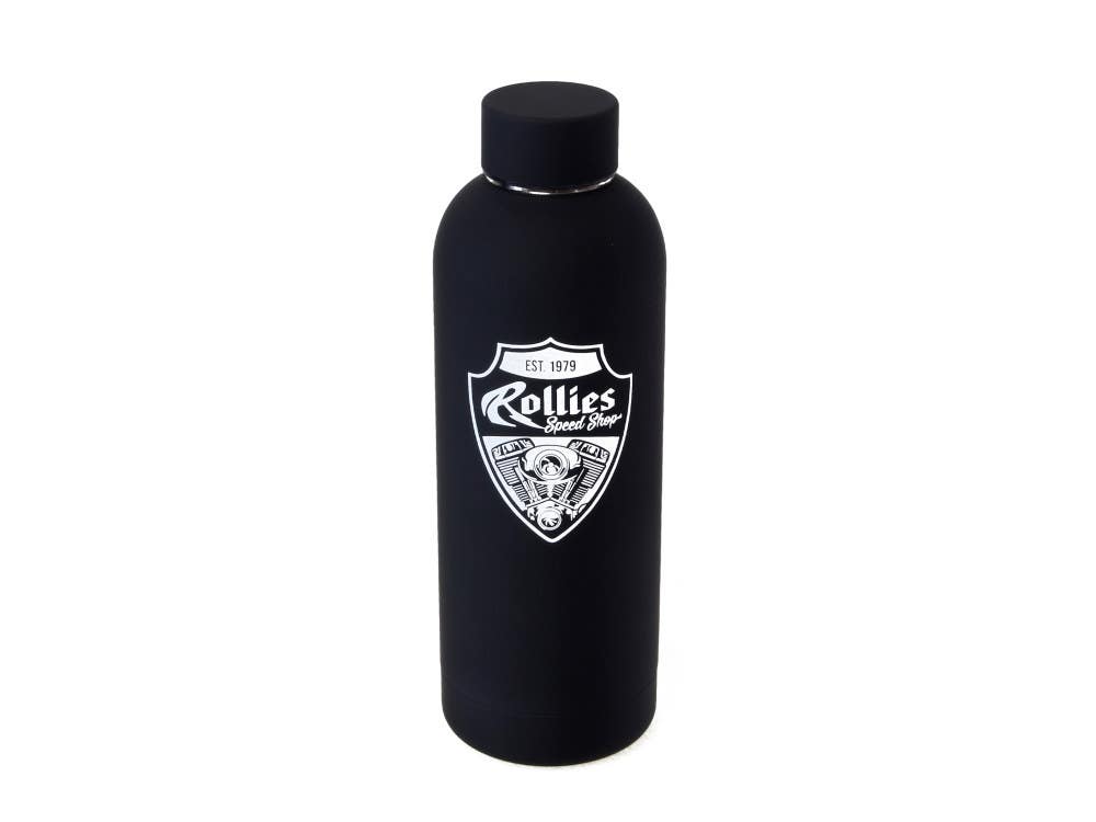 ROLLIES SPEED SHOP WATER BOTTLE 500ML BLACK ROLLIES