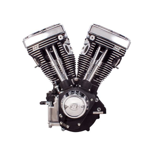 S&S CYCLE PERFORMANCE 111CI EVO ENGINE - BLACK.