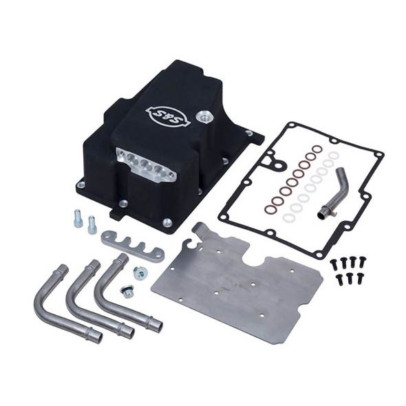 S&S CYCLE PERFORMANCE OIL SUPPLY LINE INSTALLATION KIT - BLACK. FITS FXD 2006-2017 WITH S&S ENGINE.