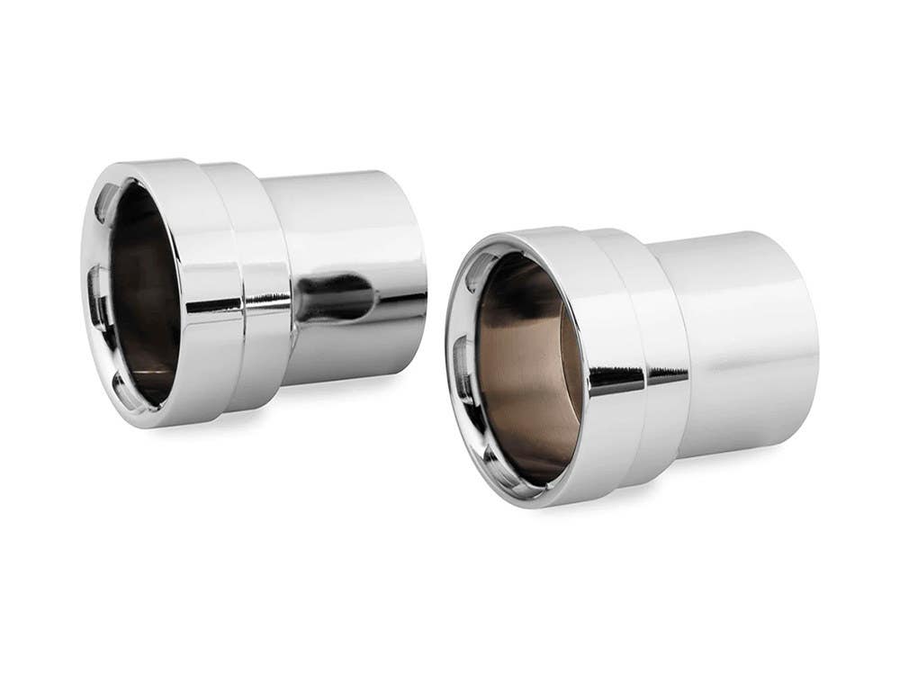 VANCE AND HINES STRAIGHT CUT END CAPS - PAIR. FITS VANCE & HINES BIG SHOTS & BIG SHOTS LONG EXHAUST