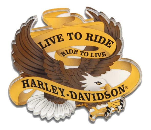 HARLEY-DAVIDSON LIVE TO RIDE ACRYLIC MAGNET