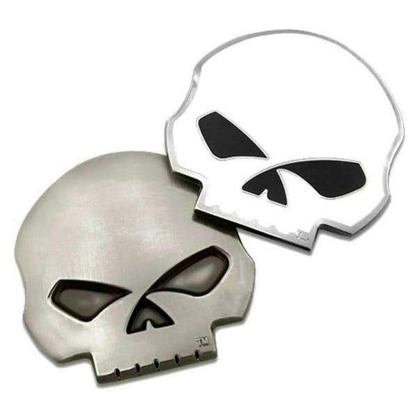 HARLEY-DAVIDSON 3-D SKULL SHAPE COIN