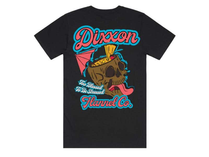 DIXXON QUALITY FLANNEL MENS DIXXON PINA PARTY TEE - BLACK
