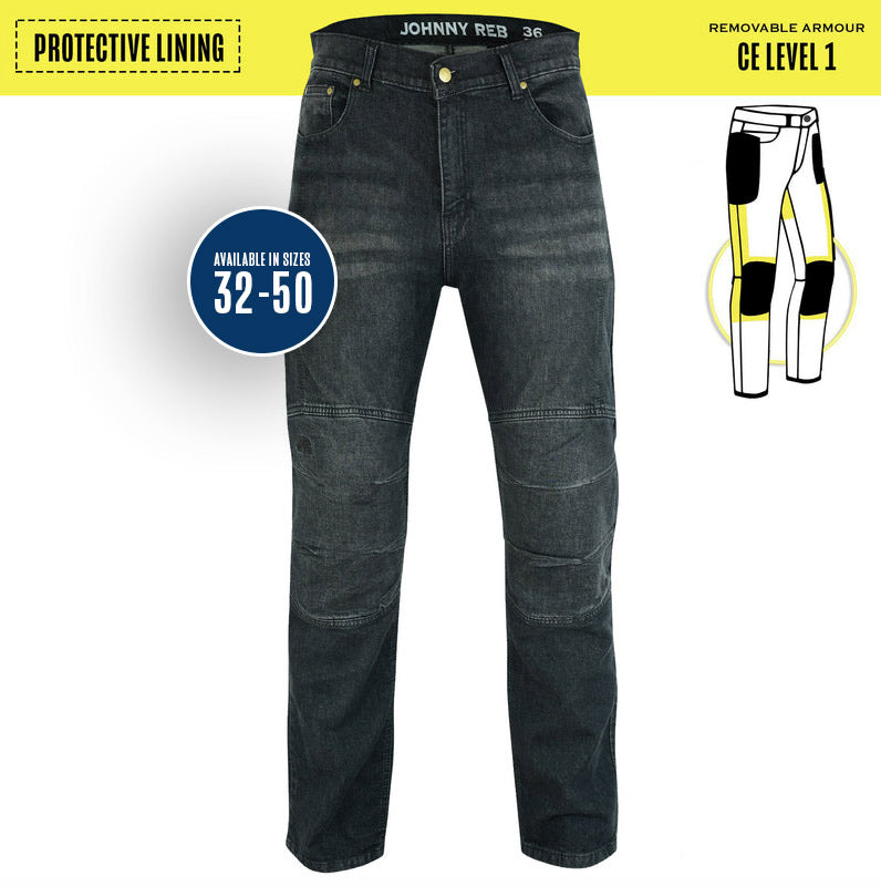 Johnny Reb Men's Biker Protective Jeans