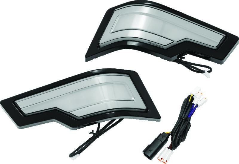 Kuryakyn Tracer Tour-Pak Rear Lights Black Smoke Lens