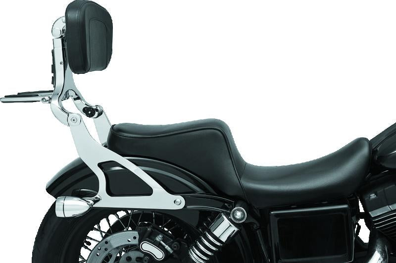 Kuryakyn Fixed Mounts Multi-Purpose Driver/Passenger Backrest 06-17 Dyna Models Chr (No Mount)