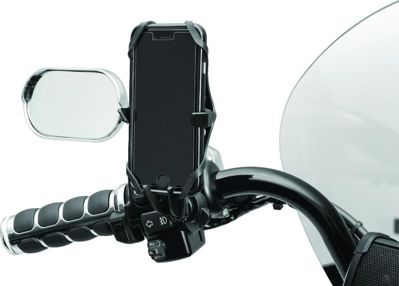 Kuryakyn Free-Flex Device Holder Perch Screw Mount Black