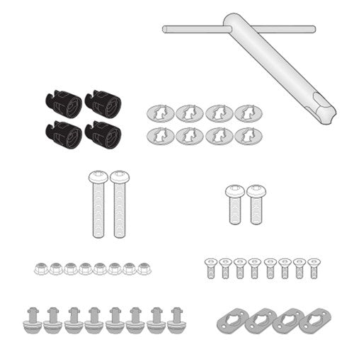 GIVI RAPID RELEASE KIT FOR PLO PANNIER FRAMES - HARLEY DAVIDSON PLO8400MK/PLO8400CAM