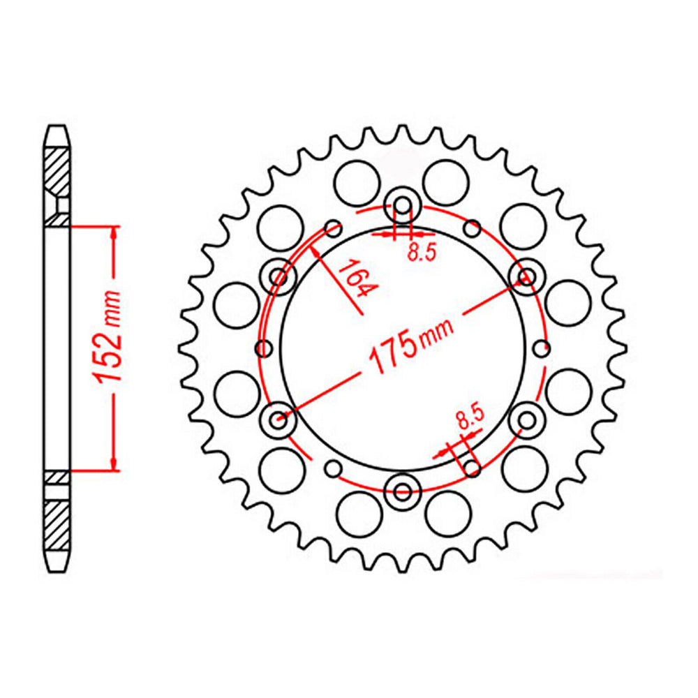 MTX 388 Steel Rear Sprocket (47T)