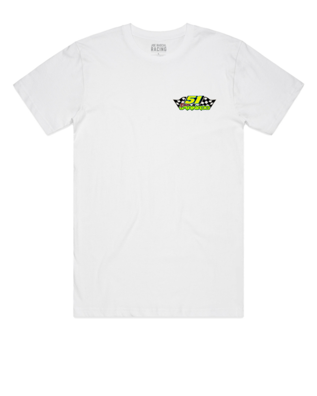 Joe Rascal Racing Eric Granado #51 Official Bagger World Cup Tee - White