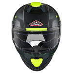 SMK Titan Helmet - Firefly MA284-Full Face – XS Matte Black/Green