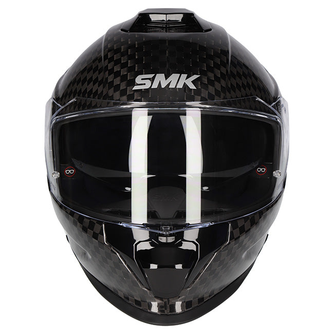 SMK Titan Carbon Helmet - GLCA200-Full Face – XS Black