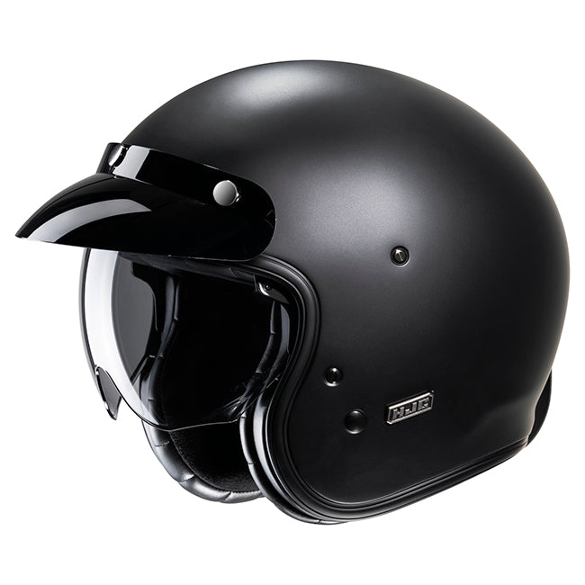 HJC V31 Helmet - Semi-Open Face – XS Semi-Flat Black