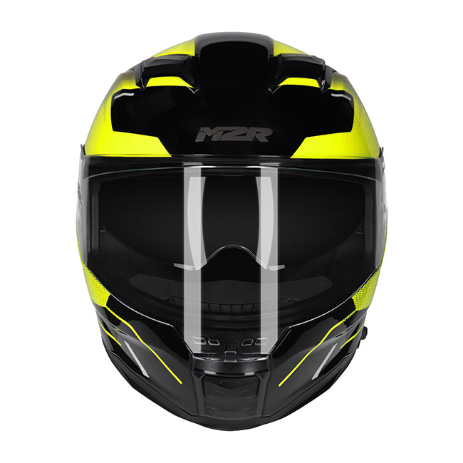 M2R Sabre Helmet - Inception PC-3 - Hi-Full Face – XS Hi-Vis