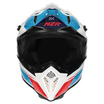 M2R X2.1 Helmet - Pulse PC-2-MX/Off-Road – XS Blue/White/Red