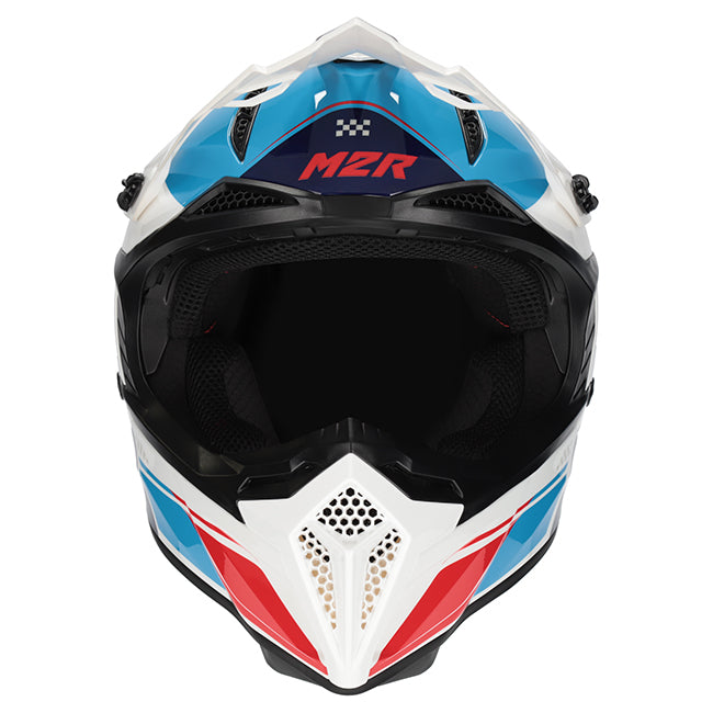 M2R X2.1 Helmet - Pulse PC-2-MX/Off-Road – XS Blue/White/Red