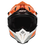 M2R X2.1 Helmet - Pulse PC-8F-MX/Off-Road – XS Orange/Whilte/Silver